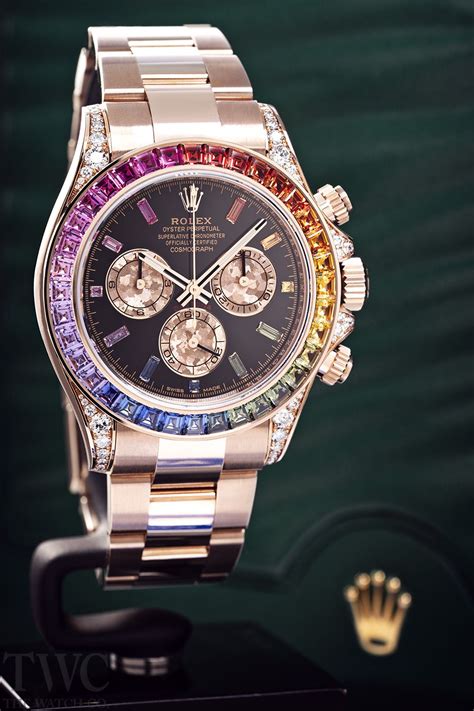 rolex rose gold and rubber strap|Rolex rainbow daytona rose gold.